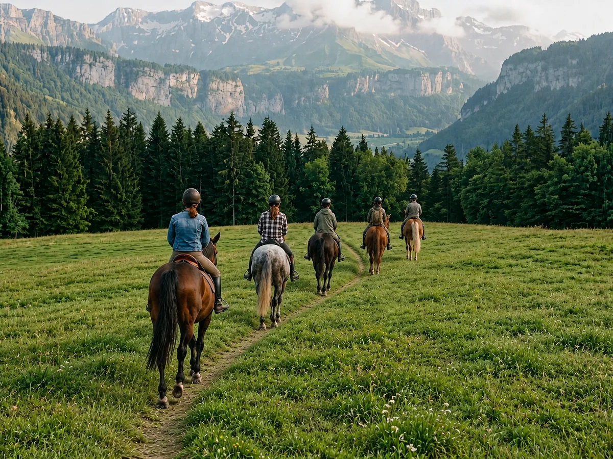 Balade à cheval en Isère, autour de Le Gua